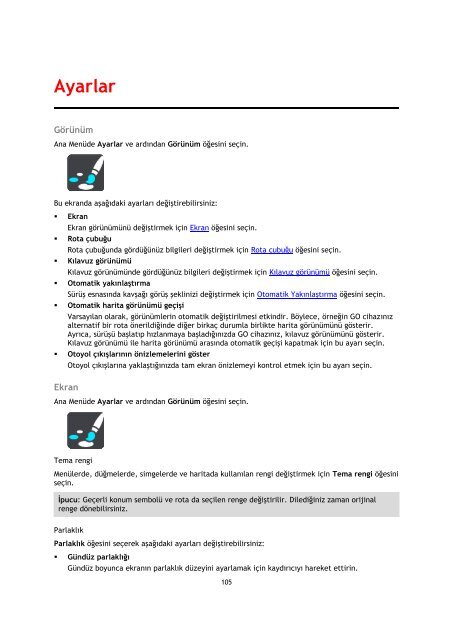 TomTom GO 40 - PDF mode d'emploi - T&uuml;rk&ccedil;e