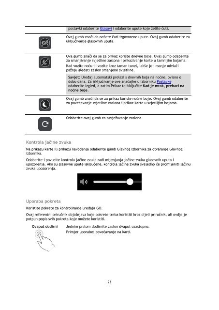 TomTom GO 40 - PDF mode d'emploi - Hrvatski