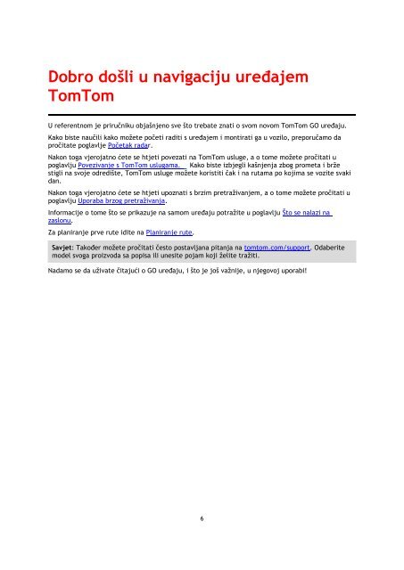 TomTom GO 40 - PDF mode d'emploi - Hrvatski