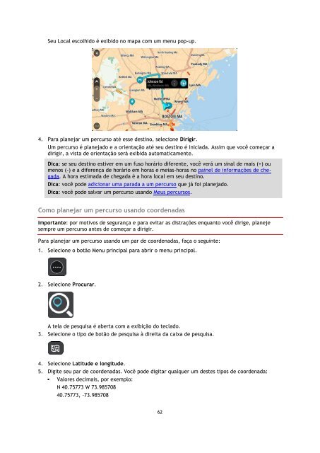 TomTom GO 40 - PDF mode d'emploi - Portugu&ecirc;s do Brasil