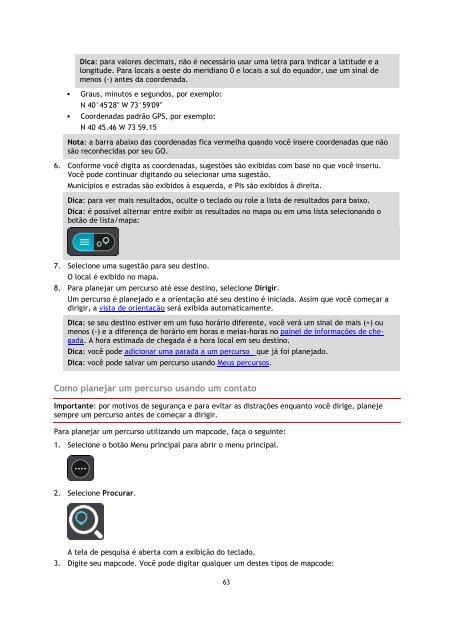TomTom GO 40 - PDF mode d'emploi - Portugu&ecirc;s do Brasil