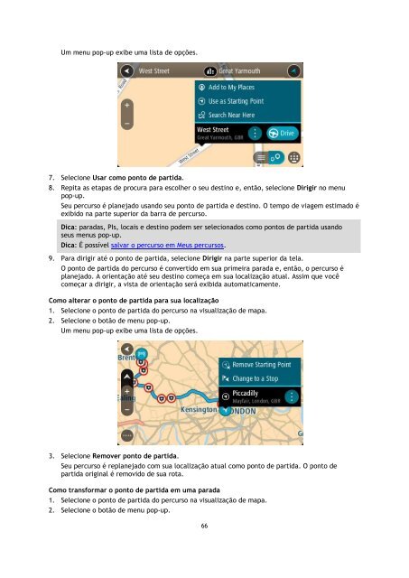 TomTom GO 40 - PDF mode d'emploi - Portugu&ecirc;s do Brasil