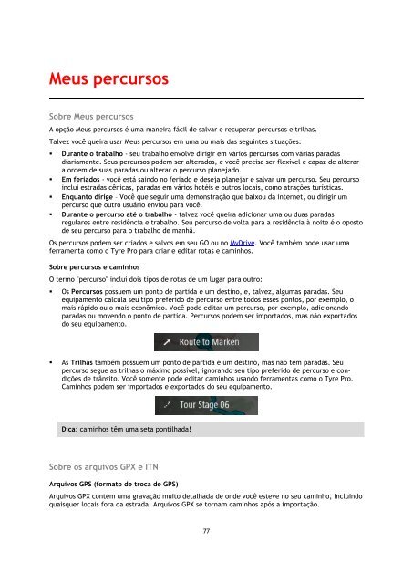 TomTom GO 40 - PDF mode d'emploi - Portugu&ecirc;s do Brasil