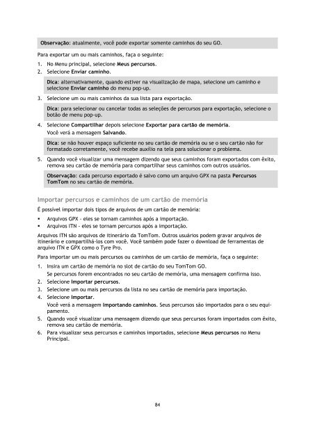 TomTom GO 40 - PDF mode d'emploi - Portugu&ecirc;s do Brasil