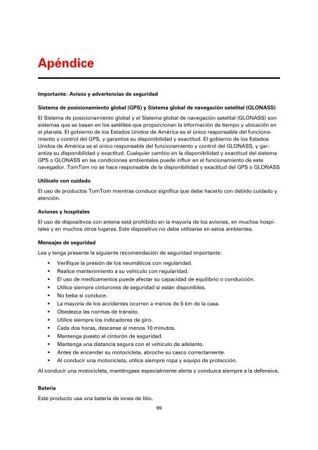 TomTom Blue&amp;Me - TomTom 2 LIVE Guide de r&eacute;f&eacute;rence - PDF mode d'emploi - Espa&ntilde;ol