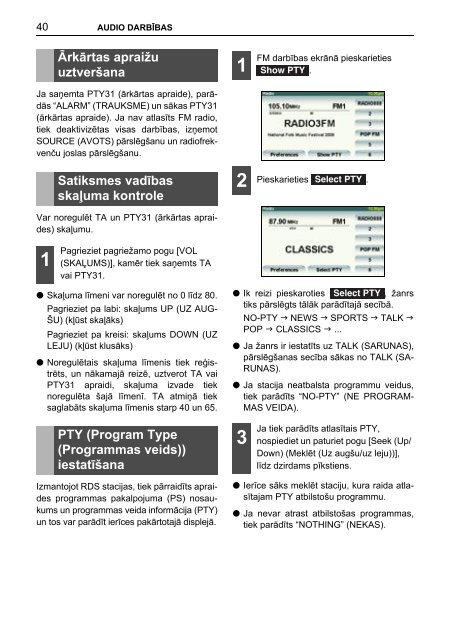 Toyota TNS410 - PZ420-E0333-LV - TNS410 - mode d'emploi