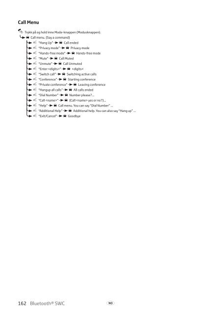 Toyota Bluetooth SWC - PZ420-T0290-NE - Bluetooth SWC (English Danish Finnish Norwegian Swedish) - mode d'emploi