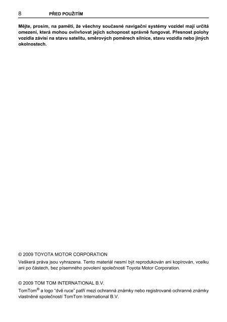 Toyota TNS410 - PZ420-E0333-CS - TNS410 - mode d'emploi