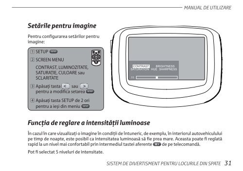 Toyota Rear Entertainment System - PZ462-00207-00 - Rear Entertainment System - Romanian - mode d'emploi