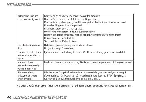 Toyota Rear Entertainment System - PZ462-00207-00 - Rear Entertainment System - Danish - mode d'emploi