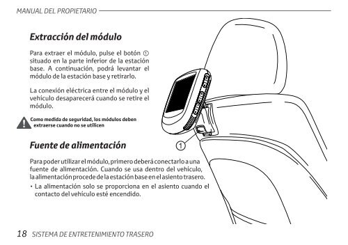 Toyota Rear Entertainment System - PZ462-00207-00 - Rear Entertainment System - Spanish - mode d'emploi