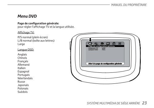 Toyota Rear Entertainment System - PZ462-00207-00 - Rear Entertainment System - French - mode d'emploi