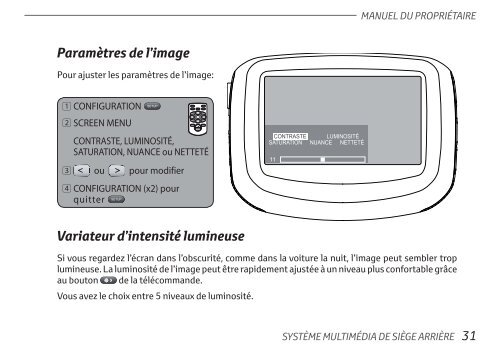 Toyota Rear Entertainment System - PZ462-00207-00 - Rear Entertainment System - French - mode d'emploi