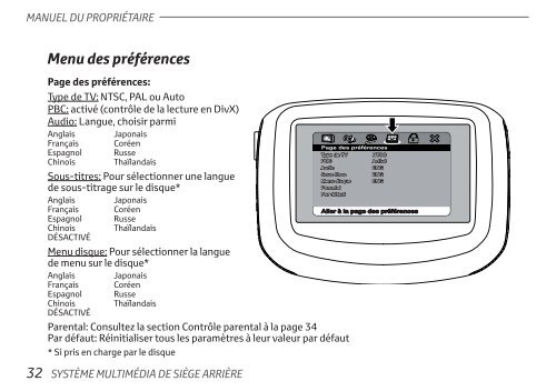 Toyota Rear Entertainment System - PZ462-00207-00 - Rear Entertainment System - French - mode d'emploi