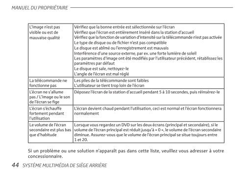 Toyota Rear Entertainment System - PZ462-00207-00 - Rear Entertainment System - French - mode d'emploi