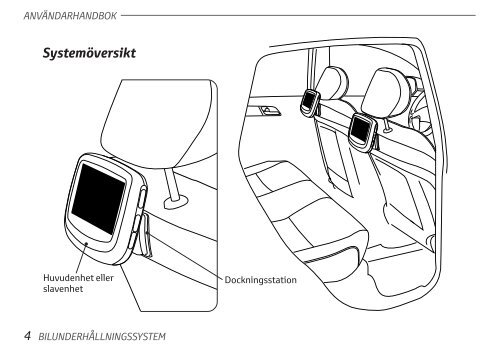 Toyota Rear Entertainment System - PZ462-00207-00 - Rear Entertainment System - Swedish - mode d'emploi