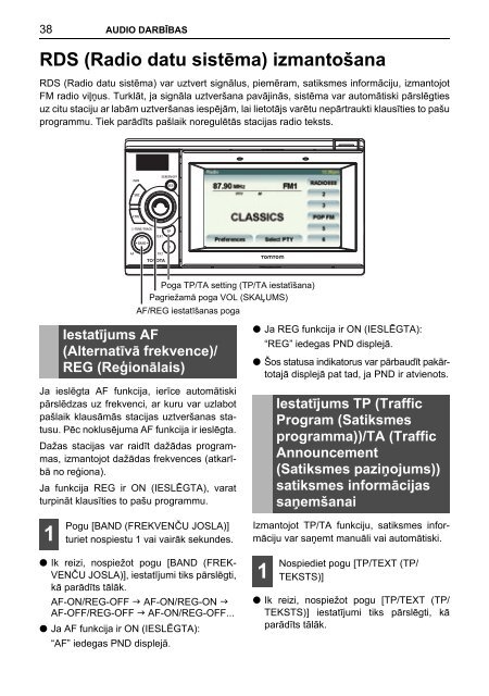 Toyota TNS410 - PZ420-E0333-LV - TNS410 - mode d'emploi