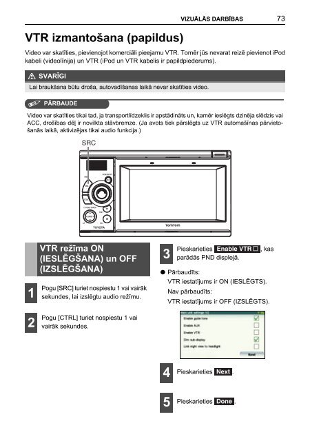 Toyota TNS410 - PZ420-E0333-LV - TNS410 - mode d'emploi