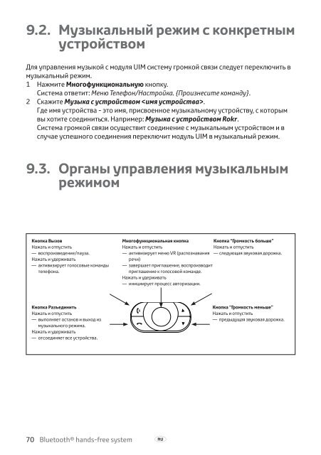 Toyota Bluetooth hands - PZ420-I0290-BE - Bluetooth hands-free system (English Russian Lithuanian Latvian Estonian) - mode d'emploi