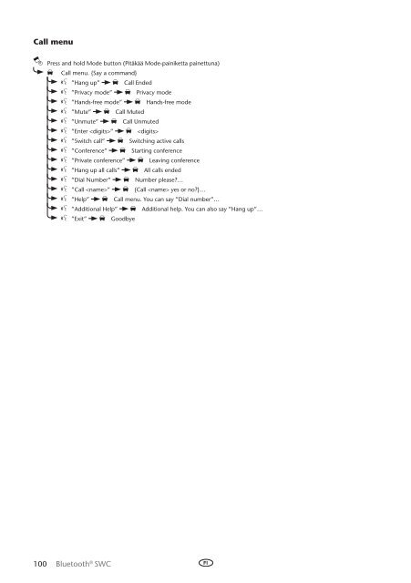 Toyota Bluetooth SWC English Danish Finnish Norwegian Swedish - PZ420-00296-NE - Bluetooth SWC English Danish Finnish Norwegian Swedish - mode d'emploi