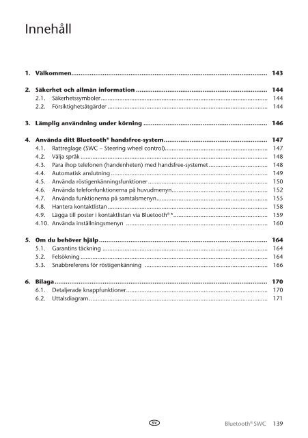 Toyota Bluetooth SWC English Danish Finnish Norwegian Swedish - PZ420-00296-NE - Bluetooth SWC English Danish Finnish Norwegian Swedish - mode d'emploi