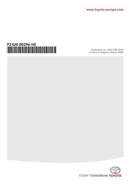 Toyota Bluetooth SWC English Danish Finnish Norwegian Swedish - PZ420-00296-NE - Bluetooth SWC English Danish Finnish Norwegian Swedish - mode d'emploi