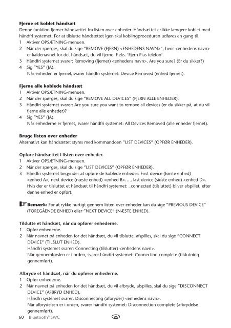 Toyota Bluetooth SWC English Danish Finnish Norwegian Swedish - PZ420-00296-NE - Bluetooth SWC English Danish Finnish Norwegian Swedish - mode d'emploi