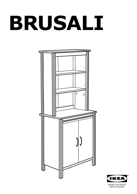 Ikea BRUSALI Mobile Alto Con Anta - 40302289 - Istruzioni di montaggio