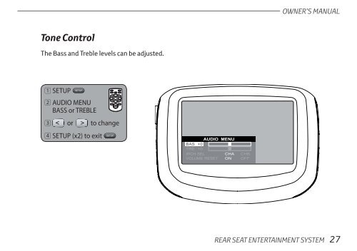 Toyota Rear Entertainment System - Pz462-00207-00 - Rear Entertainment System - English - mode d'emploi