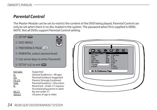 Toyota Rear Entertainment System - Pz462-00207-00 - Rear Entertainment System - English - mode d'emploi