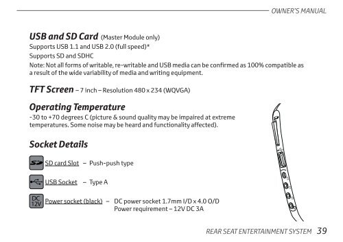 Toyota Rear Entertainment System - Pz462-00207-00 - Rear Entertainment System - English - mode d'emploi