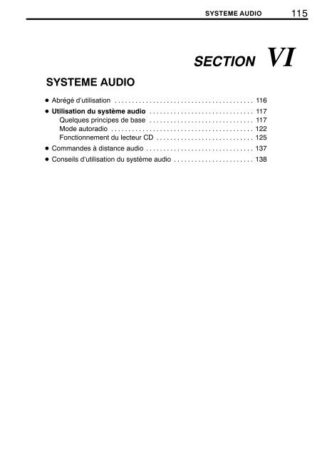 Toyota TNS700 French - PZ420-00332-FR - TNS700 French - mode d'emploi