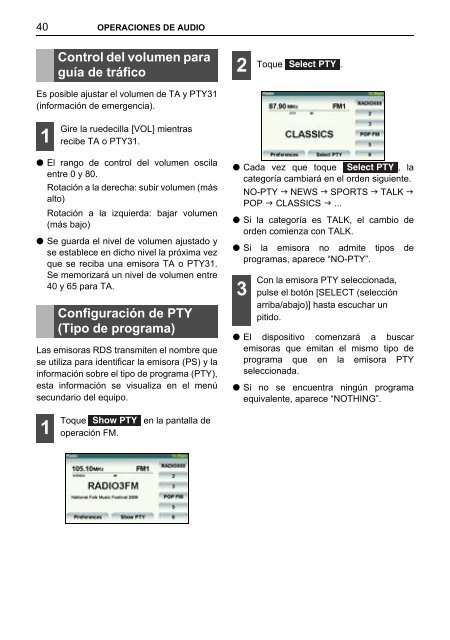 Toyota TNS410 - PZ420-E0333-ES - TNS410 - mode d'emploi