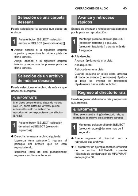 Toyota TNS410 - PZ420-E0333-ES - TNS410 - mode d'emploi