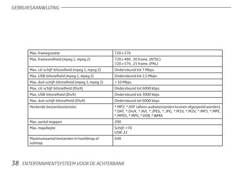 Toyota Rear Entertainment System - PZ462-00207-00 - Rear Entertainment System - Dutch - mode d'emploi