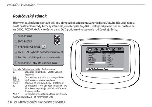 Toyota Rear Entertainment System - PZ462-00207-00 - Rear Entertainment System - Slovak - mode d'emploi