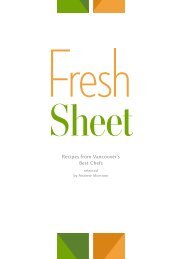 Fresh Sheet Cook Book