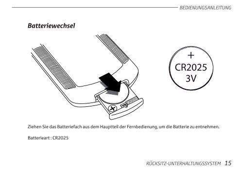 Toyota Rear Entertainment System - PZ462-00207-00 - Rear Entertainment System - German - mode d'emploi