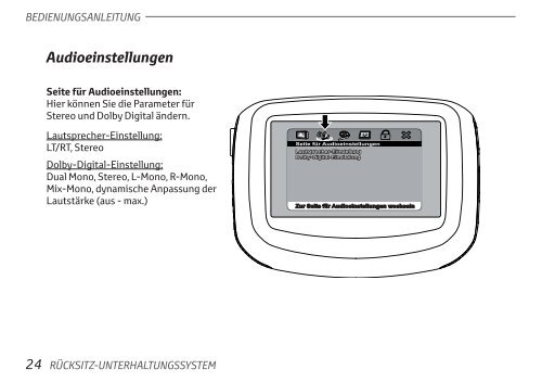 Toyota Rear Entertainment System - PZ462-00207-00 - Rear Entertainment System - German - mode d'emploi