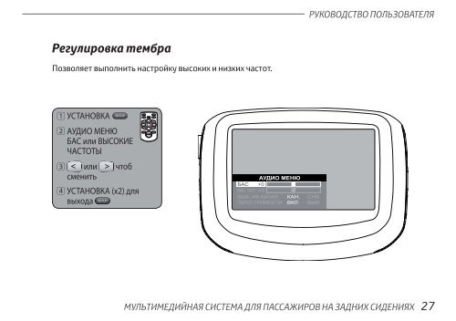 Toyota Rear Entertainment System - PZ462-00207-00 - Rear Entertainment System - Russian - mode d'emploi