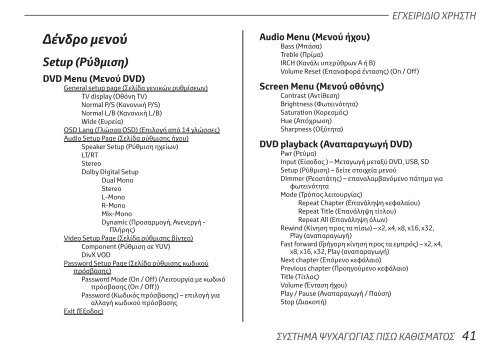 Toyota Rear Entertainment System - PZ462-00207-00 - Rear Entertainment System - Greek - mode d'emploi