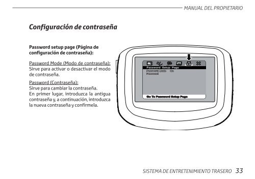 Toyota Rear Entertainment System - PZ462-00207-00 - Rear Entertainment System - Spanish - mode d'emploi