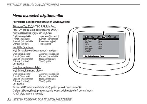 Toyota Rear Entertainment System - PZ462-00207-00 - Rear Entertainment System - Polish - mode d'emploi