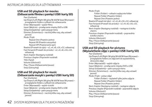 Toyota Rear Entertainment System - PZ462-00207-00 - Rear Entertainment System - Polish - mode d'emploi