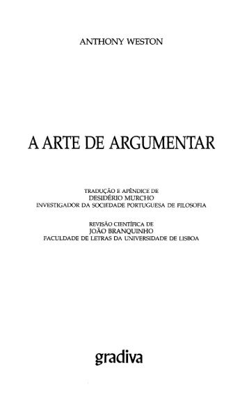 A arte de argumentar