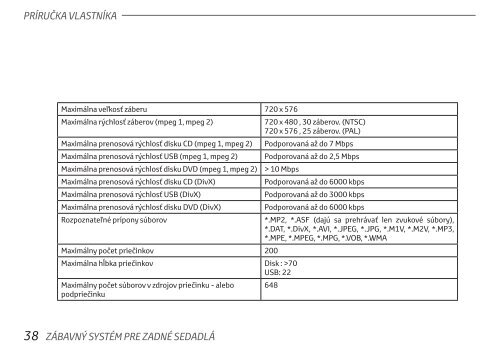 Toyota Rear Entertainment System - PZ462-00207-00 - Rear Entertainment System - Slovak - mode d'emploi