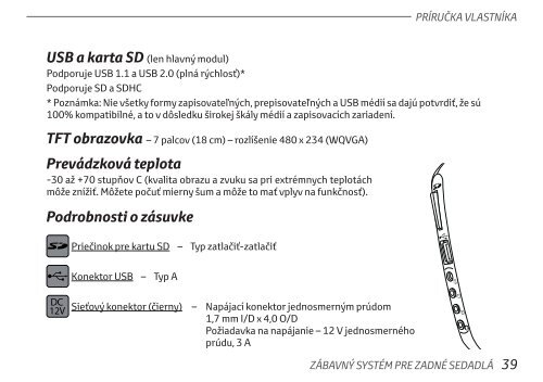 Toyota Rear Entertainment System - PZ462-00207-00 - Rear Entertainment System - Slovak - mode d'emploi