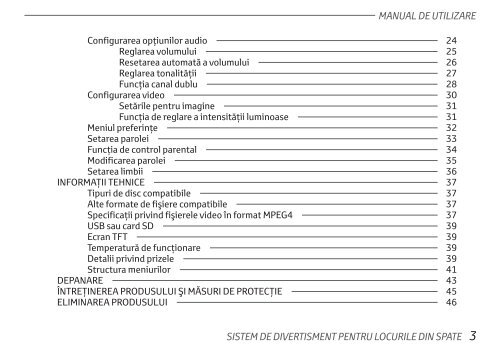 Toyota Rear Entertainment System - PZ462-00207-00 - Rear Entertainment System - Romanian - mode d'emploi