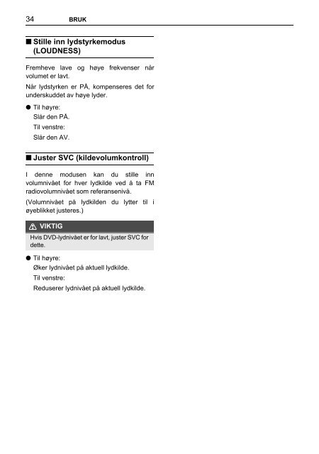 Toyota TNS410 - PZ420-E0333-NO - TNS410 - mode d'emploi