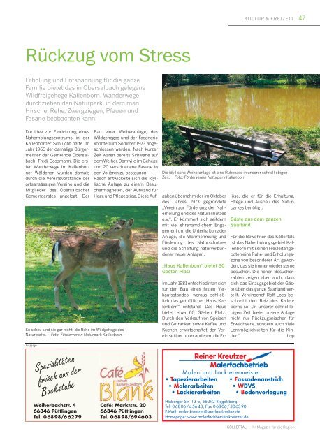 Gemeindemagazin Köllertal 01|2016